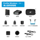 Sennheiser Profile Wireless multifunctional wireless microphone lavalier style professional desktop handheld live broadcast interview shooting dual channel recording birthday gift Profile Wireless lavalier microphone one drag one