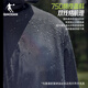 Jordan sports coat men's windbreaker autumn and winter windproof and water-repellent hooded outdoor jacket long-sleeved top black-321R - double layer L