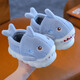 New Autumn and Winter Children's Cotton Slippers for Boys and Girls Indoor Cartoon Shark Slippers for Girls Baby Bag Heels Cotton Shoes Upgraded Version - Pink - Cotton 12 26/27 Size Inner Length 16CM