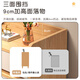 Zuodu Shoe Cabinet Home Doorway 2025 New Entry Wall Entrance Cabinet with Thick Solid Wood Legs Storage Storage Cabinet Impulse Subsidy Three Doors and One Draw Oak Color + White 80CM
