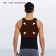 Men's body shaping garments, tights, compression garments, tummy control vests, men's fitness and exercise corsets to hide muscle, slimming tool, black 1 piece L (150-185Jin Jin is equal to 0.5kg)