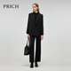 PRICH Merino Wool Double-breasted Suit Suit Spring and Autumn New Loose Slim Jacket Women 19 Black Suit L 165