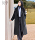 Chushen autumn and winter New Year's wear annual meeting wool coat women's sheep wool lapel loose double-sided woolen long style S54C044