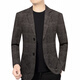 Playboy (PLAYBOY) blazer men's 2025 spring and autumn new men's woolen casual suit single suit daddy suit 70401 coffee color wool content 30 2XL 185 suitable for 155-175Jin Jin equals 0.5 kg