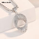 Miss JuJu pt950 platinum Möbius ring pendant women's fashion platinum necklace elastic multi-layer coil set chain single pendant 2.8-3.0g + delivery silver chain