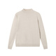 Made in Tokyo, 100% cashmere turtleneck sweater for women, beige L