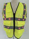 Reflective vest LED light glow flash luminous vest with light reflective clothing cycling safety clothing strobe light fluorescent yellow