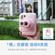 POPOTO instant camera, one-time imaging camera, birthday gift for girlfriend, student party selfie, portable travel, rose pink stand-alone