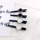 Bangs four-leaf clover duckbill hairpin forehead hairpin side clip Korean one-word 2025 headwear new bangs clip TS346-01 black four-leaf clover duckbill clip 1 piece