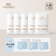 YEEHOO Ozone Disinfection First Wear No Wash Children's Disposable Underwear Sterile Individually Packaged Daily Disposable Pants for Boys and Girls Interesting for Growth Five Packs 3 Blue 2 White Pure Cotton 5 Pairs One Size S Reference Weight 30-50Jin Jin is equal to 0.5kg