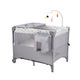Leyunbaby's new folding crib and large bed spliced bed with changing table multifunctional animal world spliced bed (luxury changing table + storage bag + hook two-story bed and