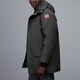 Canada Goose Langford Skisaison Red Label klassischer mittellanger Parka mit Logo und Kapuze, wasser- und winddicht, warme Daunenjacke L