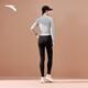 ANTA Thin Velvet丨Shark Yoga Pants Women's New Winter High Waist Hip Lift Slimming Windproof Warm Leggings Trousers