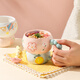 Kawashimaya creative mug household niche design ceramic water cup high-value breakfast milk coffee cup