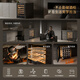 Bacchus YC-150 red wine cabinet 87cm high embedded seamless 51 bottles thermostatic cabinet multi-function constant humidity wine cabinet air-cooled frost-free double-door home living room kitchen cabinet first-class energy efficiency-dual temperature side light strip-wine cabinet 150L