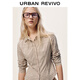 UR2025 new winter women's casual contrasting plaid lapel cardigan shirt UYY250108