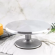 Yusenyi Aluminum Alloy Cake Decorating Turntable Tray Butter Trolley Commercial Plastering Rotating Household Baking Turntable Flower Sanneng SN4160 Aluminum Alloy Decorating Turntable Diameter 309 cm