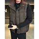 Semir Men's Stand Collar Vest 2025 New Thickened Korean Style Bread Suit Green 2XL 155-170Jin Jin is equal to 0.5kg