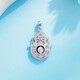 Lao Fengxiang platinum hollow Ri Jin Dou gold four beauties of life pendant platinum jewelry white gold about 5g