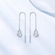 Chao Acer Platinum Calabash PT950 platinum ear wire women's earrings car flower Chinese style gift for girlfriend priced about 1.8g