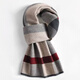 Calznklien pure wool scarf men's winter thickened warm scarf Japanese life year New Year gift for boys to send to their elders camel gray red high-end gift box