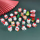 24-frame Christmas hole-in-the-wall countdown calendar, blind box Santa Claus ornaments, children's lottery toys, holiday gifts, 24-frame Christmas hole-in-the-wall 2 boxes