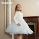 Balabala children's clothing children's dress girls 2025 autumn and winter knitted mesh skirt same style in shopping mall 202425111001