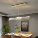XMSJ Light Luxury Crystal Wohnzimmer Restaurant Kronleuchter LED Creative Atmospheric Bar Long Bankett Esszimmer Licht 2025 Neues Modell 1W 6623-80 cm-wuji Dimming