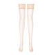 Lai Mi Silky 0.01 Long Stockings Women's Sexy Retro Lace Non-Slip High Knee Socks Black BLACK M F (Thigh Circumference 60c)