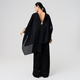 SIQIYOUNG Artist Series - Multi-Wear Cape Large Pleated Shawl Multi-Wear High-end Outerwear Mist Black One Size F