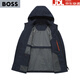 BOSS Men's Casual Jacket 2025 New Spring and Autumn Thin High-end Men's Hooded Jacket No Ironing Brown Ka L 175