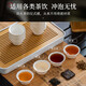 Temeiju Disposable Kung Fu Tea Cup Sugar Cane Pulp Biodegradable Home Thickened Tea Cup Office Portable Storage Tea Set 100 Cups