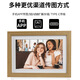 Yunzhixing 10-Zoll-Digitalfotorahmen aus Holz, IPS-Touchscreen, HD-Aufladung, Unteralbum, WiFi-Netzwerkübertragung, Bild- und Video-Werbemaschine, 10-Zoll-Holzfarbe, 32G-Speicher