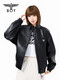 BOY LONDON 2025 Autumn New Men's Leather Jacket Stud Embroidered Retro Trendy Top Women N44004 Black XS