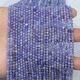 Tanzanite natural faceted loose beads semi-finished small grain crystal cut angle diy bracelet women's clavicle tassel accessories 1#/3~3.2MM/facet/strip/38cm