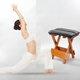 Original Zen Soft Foldable Chanrou Stool Solid Wood Medium Chair Yoga Pilates Practice Stool Petal Cushion Zen Kneading Pine Wood Medium Chanrou Stool Strong and Durable