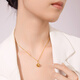 Century Yuan Bundy Gold Ball 18K gold pendant as birthday gift for girlfriend, small version, gold weight about 0.38g