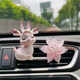Yusenyi car perfume air conditioner air outlet car fragrance inlaid with diamond deer cute ornaments goddess car interior decoration supplies ABCD diamond ears 4 deer air outlet perfume clip