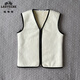 Classic car sheepskin vest men's warm vest wool autumn and winter coat fur one-piece vest middle-aged and elderly women thickened genuine leather Our shop black cover style (whole leather) M 100-110Jin Jin equals 0.5 kg