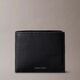 Calvin Klein Men's Wallet CK Bifold Wallet Textured Leather LOGO Soft and Durable Black Premium Business Simple Gift Black Black os One Size