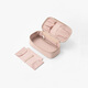 MUJI recycled polyester fiber flat cosmetic bag cosmetics storage portable toiletry bag new product OHV5CC4S pink beige