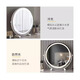 German quality makeup mirror bedroom large makeup mirror with light desktop desktop large fill light rechargeable dressing table mirror dormitory internet celebrity bedroom style 30/cm elegant black cylinder rechargeable and plug-in dual-use 360 rotating three-color lamp