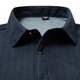 Li Meng winter men's warm shirt plus velvet thickened long-sleeved plaid shirt middle-aged dad wear 331 navy strip 3XL