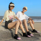 2025 summer couples new casual sports fitness yoga shoes outdoor wading breathable hiking beach shoes G211 gray 43
