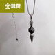 Floating Lotus and Demonic Pestle Black Pearl Pendant Baroque Pearl Scepter Necklace for Men and Women Baroque Black Pearl Pendant Black Pearl Pendant