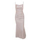 European and American skirt sparkling suspender dress female hip-hugging skirt birthday dinner dress light pink S