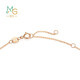 Chow Sang Sang Unicorn Colored Gold Necklace 18K Rose Gold Pendant with Chain 92256N Pricing 47cm