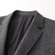 Shanshan (FIRS) autumn men's suit jacket with wool, brushed thickening, warm and smooth texture, light luxury business casual single suit