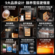CIGARLOONG 60C cigar cabinet with constant temperature and humidity, small compressor, cigar humidifier, Spanish cedar wood shelf, smart WiFi remote control, water ion removal, ammonia maintenance, cigar cabinet, cigar basket model + fingerprint lock + ammonia purification + WiFi + cedar wood shelf