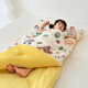 MUJI Class A pure cotton soothing beanie velvet anti-kick quilt sleeping bag all-in-one baby and child autumn and winter thickened warm belly protector Bulla Paradise A side pure cotton B side beanie velvet 70x120cm spring and autumn style about 3Jin Jin equals 0.5kg